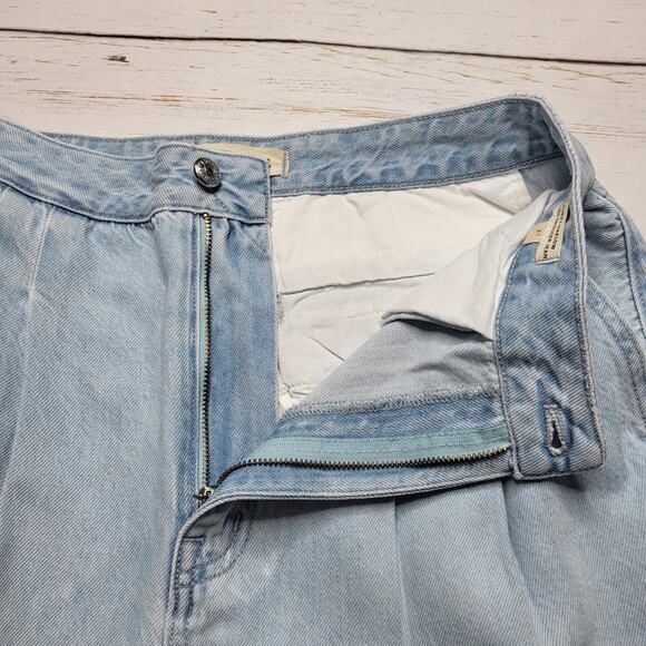 Madewell Curvy Harlow Wide Leg Airy Trouser Jeans Light Noll Wash Baggy 27 - Picture 7 of 12